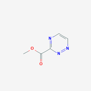 molecular formula C5H5N3O2 B092250 Methyl 1,2,4-triazine-3-carboxylate CAS No. 16721-40-7