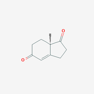 molecular formula C10H12O2 B092268 (7Ar)-7a-methyl-2,3,7,7a-tetrahydro-1h-indene-1,5(6h)-dione CAS No. 17553-89-8