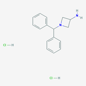 molecular formula C16H20Cl2N2 B009227 1-Benzhydrylazetidin-3-amine dihydrochloride CAS No. 102065-90-7