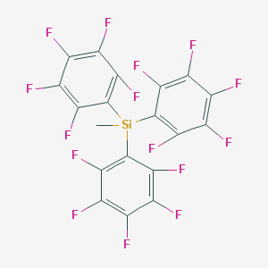 molecular formula C19H3F15Si B092271 Silane, methyltris(pentafluorophenyl)- CAS No. 18920-98-4