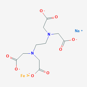 molecular formula C10H12FeN2O8.Na<br>C10H12FeN2NaO8 B092274 Sodium feredetate CAS No. 18154-32-0