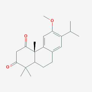 molecular formula C21H28O3 B092278 (4As)-6-methoxy-1,1,4a-trimethyl-7-propan-2-yl-10,10a-dihydro-9H-phenanthrene-2,4-dione CAS No. 18326-18-6