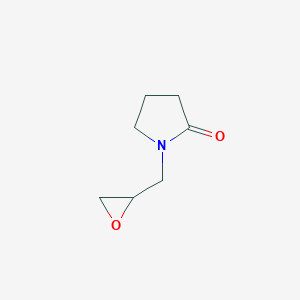 molecular formula C7H11NO2 B092279 1-(Oxiran-2-ylmethyl)pyrrolidin-2-one CAS No. 17201-66-0