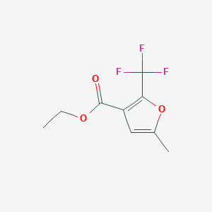 molecular formula C9H9F3O3 B092289 Ethyl 5-methyl-2-(trifluoromethyl)furan-3-carboxylate CAS No. 17515-73-0