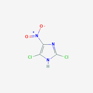 molecular formula C3HCl2N3O2 B092296 2,5-dichloro-4-nitro-1H-imidazole CAS No. 15965-32-9