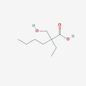 molecular formula C9H18O3 B009231 2-ethyl-2-(hydroxymethyl)hexanoic Acid CAS No. 101051-51-8