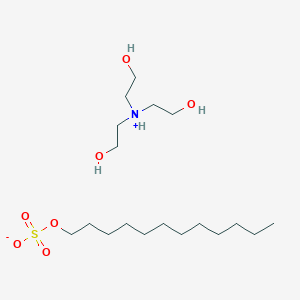 molecular formula C18H41NO7S B092315 Triethanolamine lauryl sulfate CAS No. 139-96-8