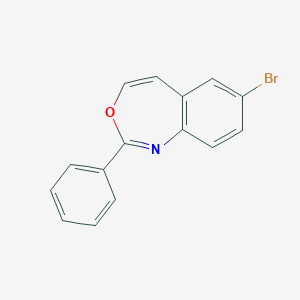 molecular formula C15H10BrNO B092316 7-Bromo-2-phenyl-3,1-benzoxazepine CAS No. 19062-90-9