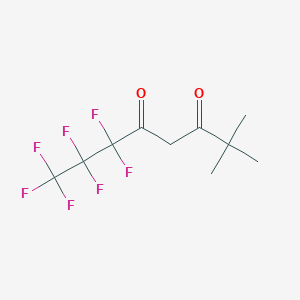molecular formula C10H11F7O2 B092318 6,6,7,7,8,8,8-Heptafluoro-2,2-dimethyloctane-3,5-dione CAS No. 17587-22-3