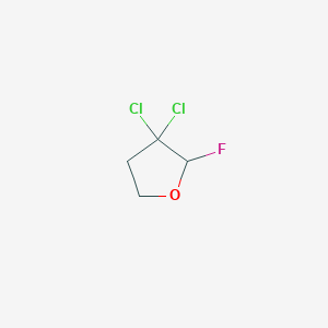 molecular formula C4H5Cl2FO B009232 3,3-Dichloro-2-fluorooxolane CAS No. 109776-93-4