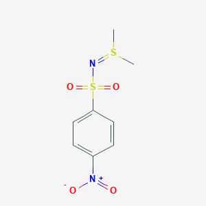 molecular formula C8H10N2O4S2 B092322 N-(Dimethyl-lambda4-sulfanylidene)-4-nitrobenzenesulfonamide CAS No. 18922-58-2