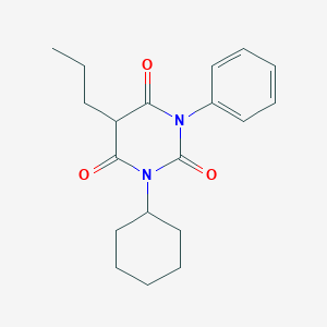 1-Cyclohexyl-3-phenyl-5-propylbarbituric acid