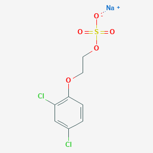 molecular formula C8H7Cl2NaO5S B092327 Sesone CAS No. 136-78-7