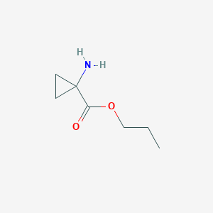 molecular formula C7H13NO2 B009233 Propyl 1-aminocyclopropanecarboxylate CAS No. 104544-05-0