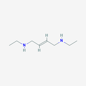 molecular formula C8H18N2 B092334 2-Butene-1,4-diamine, N,N'-diethyl- CAS No. 112-21-0
