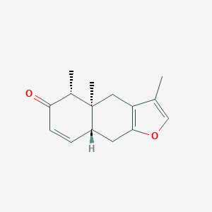 molecular formula C15H18O2 B092335 10alpha-Furanoligularenone CAS No. 16148-24-6