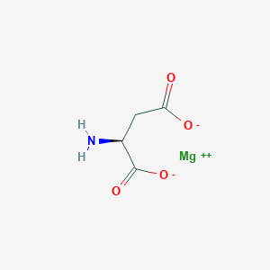 Dihydrogen bis[L-aspartato(2-)-N,O1]magnesate(2-)
