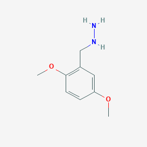 molecular formula C9H14N2O2 B092344 Hydrazine, (2,5-dimethoxybenzyl)- CAS No. 135-54-6