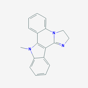 molecular formula C18H15N3 B092349 3H-Imidazo[1,2-a]indolo[3,2-c]quinoline, 2,9-dihydro-9-methyl- CAS No. 16273-34-0