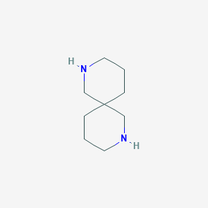 molecular formula C9H18N2 B092350 2,8-Diazaspiro[5.5]undecane CAS No. 180-50-7