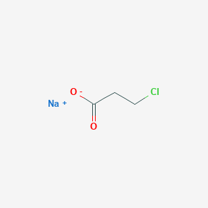molecular formula C3H4ClNaO2 B092368 3-Chloropropionic acid sodium salt CAS No. 16987-03-4