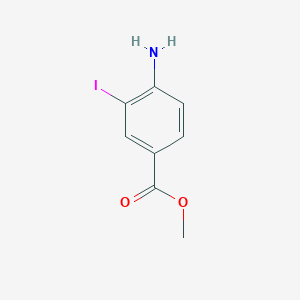 molecular formula C8H8INO2 B009237 Methyl 4-amino-3-iodobenzoate CAS No. 19718-49-1