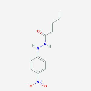 molecular formula C11H15N3O3 B092372 Valeric acid, 2-(p-nitrophenyl)hydrazide CAS No. 17667-37-7