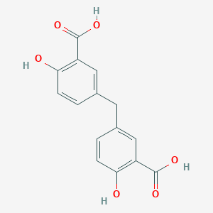 molecular formula C15H12O6 B092375 5,5'-Methylenedisalicylic acid CAS No. 122-25-8