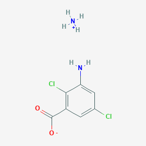 molecular formula C7H8Cl2N2O2 B092386 Chloramben-ammonium CAS No. 1076-46-6