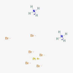 molecular formula Br6H8N2Pt B092395 Ammonium hexabromoplatinate CAS No. 17363-02-9