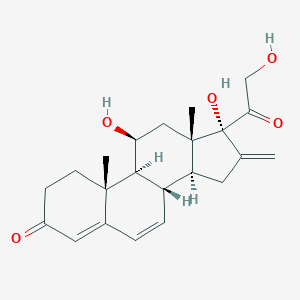 molecular formula C22H28O5 B092405 Isoprednidene CAS No. 17332-61-5