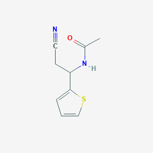 molecular formula C9H10N2OS B092428 N-(1-Cyano-1-(2-thienyl)ethyl)acetamide CAS No. 17770-30-8