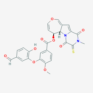 molecular formula C27H20N2O9S B009243 Aurantioemestrin CAS No. 105637-72-7