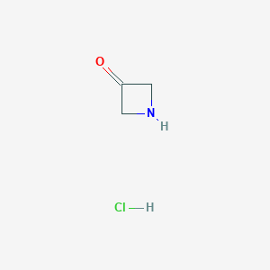 molecular formula C3H6ClNO B092433 Azetidin-3-one Hydrochloride CAS No. 17557-84-5
