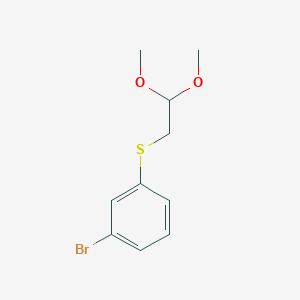 molecular formula C10H13BrO2S B092441 (3-Bromophenyl)(2,2-dimethoxyethyl)sulfane CAS No. 19296-69-6