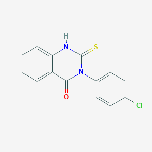 molecular formula C14H9ClN2OS B092457 3-(4-氯苯基)-2-巯基-3h-喹唑啉-4-酮 CAS No. 1028-40-6