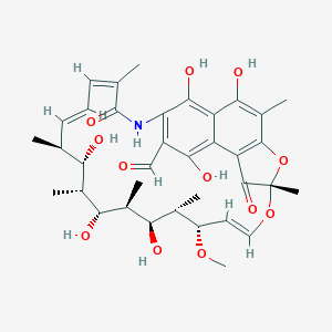 molecular formula C36H45NO12 B092460 3-甲酰-25-去乙酰利福霉素 CAS No. 16783-97-4