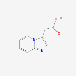 molecular formula C10H10N2O2 B092467 Imidazo(1,2-a)pyridine-3-acetic acid, 2-methyl- CAS No. 17745-07-2