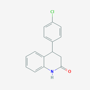 molecular formula C15H12ClNO B092470 4-(4-Chlorophenyl)-3,4-dihydroquinolin-2(1H)-one CAS No. 16880-72-1