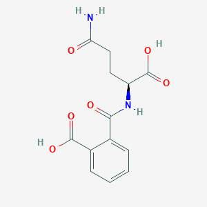 molecular formula C13H14N2O6 B092479 (S)-2-(((4-Amino-1-carboxy-4-oxobutyl)amino)carbonyl)benzoic acid CAS No. 17283-87-3