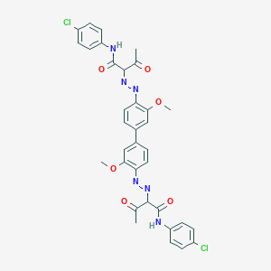 2,2'-[(3,3'-dimethoxy[1,1'-biphenyl]-4,4'-diyl)bis(azo)]bis[N-(4-chlorophenyl)-3-oxobutyramide]