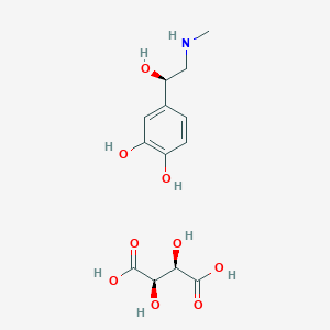 molecular formula C13H19NO9 B092515 Epinephrine bitartrate CAS No. 16536-89-3