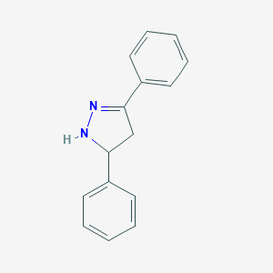molecular formula C15H14N2 B092521 3,5-diphenyl-4,5-dihydro-1H-pyrazole CAS No. 16619-60-6