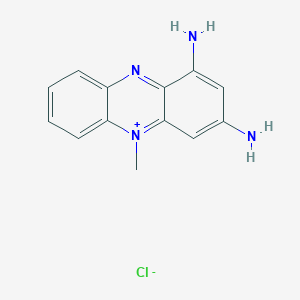 molecular formula C13H13ClN4 B092526 1,3-Diamino-5-methylphenazinium chloride CAS No. 1084-43-1