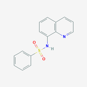 molecular formula C15H12N2O2S B092532 8-(4-Benzenesulfonylamino)quinoline CAS No. 16082-59-0