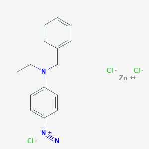 p-(Benzylethylamino)benzenediazonium chloride zinc chloride