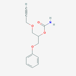 molecular formula C13H15NO4 B092545 1-Phenyl-3-(2-propynyloxy)-2-propanol carbamate CAS No. 16221-63-9