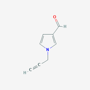 molecular formula C8H7NO B009256 1-(2-propynyl)-1H-pyrrole-3-carboxaldehyde CAS No. 104500-98-3
