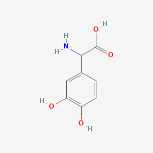 molecular formula C8H9NO4 B092560 2-Amino-2-(3,4-dihydroxyphenyl)acetic acid CAS No. 138-62-5