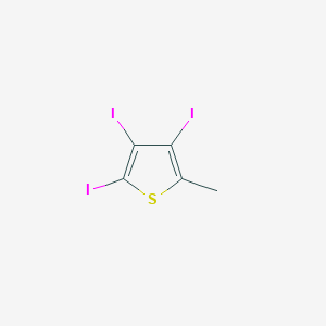molecular formula C5H3I3S B092566 2,3,4-Triiodo-5-methylthiophene CAS No. 16494-47-6